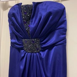 Purple strapless women’s dress size small